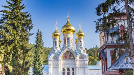 FILE PHOTO. Orthodox church in Karlovy Vary, Czech Republic