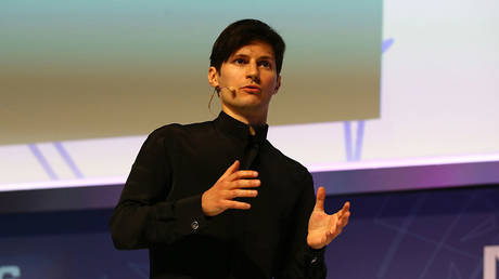 Pavel Durov delivers a keynote speech at the Mobile World Congress in Barcelona, Spain, February 23, 2016