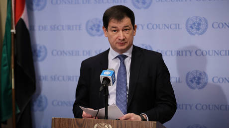 FILE PHOTO: Russian deputy permanent representative to the UN, Dmitry Polyansky.