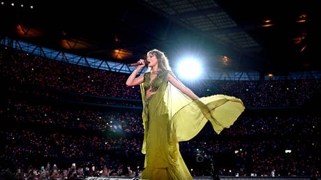 FILE PHOTO. Taylor Swift performs onstage during her Eras Tour