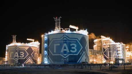 FILE PHOTO: The Yamal LNG liquefied natural gas plant in Russia.