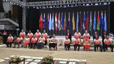 A meeting of the Pacific Islands Forum in Nuku'alofa, Tonga, on August 26, 2024.