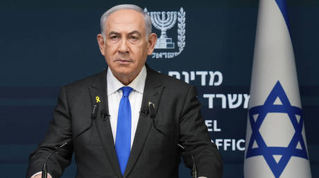 Israeli Prime Minister Benjamin Netanyahu speaks during a news conference in Jerusalem, September 2, 2024.