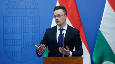 FILE PHOTO: Hungarian Foreign Minister Peter Szijjarto.