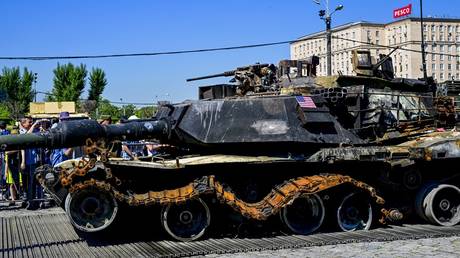 FILE PHOTO: An exhibition of captured NATO military equipment in Moscow.