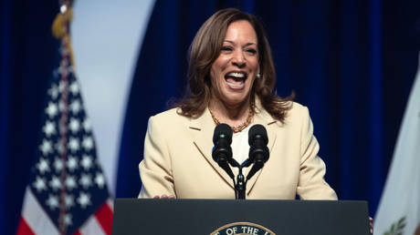 Harris Makes Firearm-Related Joke in Presence of School Shooting Survivor