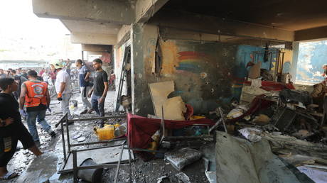 Israeli military bombing of Gaza school results in 21 deaths, say officials