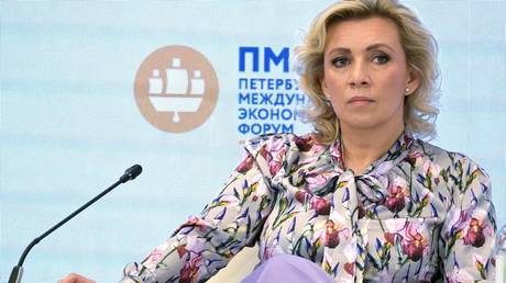 Russian Foreign Ministry spokeswoman Maria Zakharova.