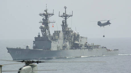 File Photo: US Navy Spruance Class destroyer.