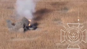 Russian forces destroy newest German-made tank (VIDEO)