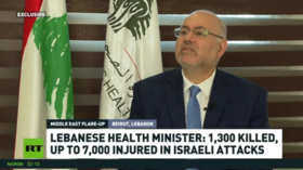 Israel’s goal is to ‘spread terror’ – Lebanese health minister to RT