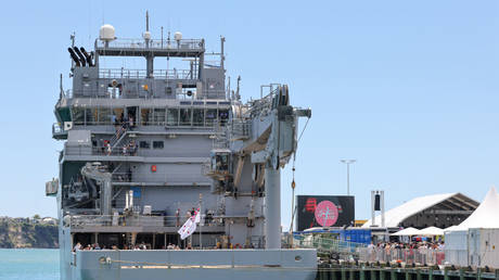 HMNZS Manawanui in Auckland, New Zealand, January 31, 2021.