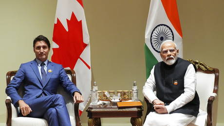 FILE PHOTO: Prime Minister Justin Trudeau and Indian Prime Minister Narendra Modi.