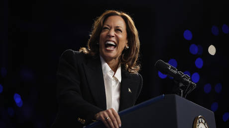 Harris laughs over ‘election packed with some stuff’ (VIDEO)