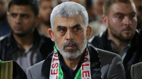 Leader of Hamas in the Gaza Strip Yahya Sinwar.