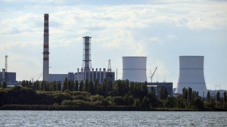 The Kursk nuclear power plant in the town of Kurchatov, Russia.