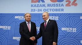 Putin holds private meeting with UN chief