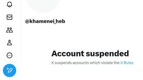 X suspends Iranian supreme leader’s account