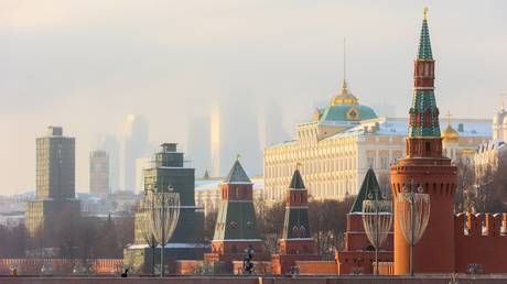  View of the ensemble of the Moscow Kremlin.