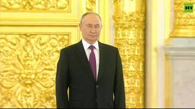 Putin accepts credentials from foreign ambassadors