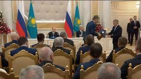 Putin and Tokayev make joint statement in Kazakhstan