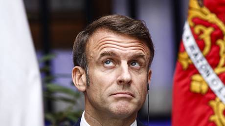 FILE PHOTO: French President Emmanuel Macron.