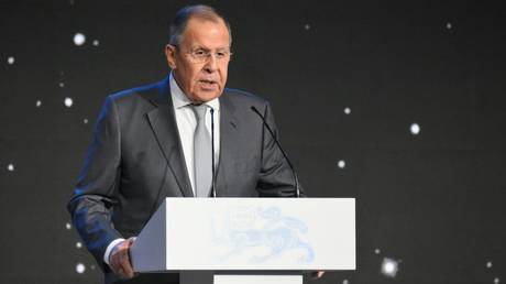 FILE PHOTO: Russian Foreign Minister Sergey Lavrov.