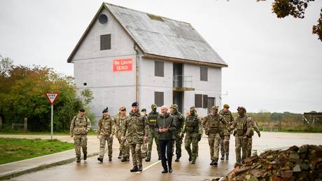  UK Defence Secretary John Healey visiting the Stanford Training Area, which hosts training courses for Ukrainian troops.