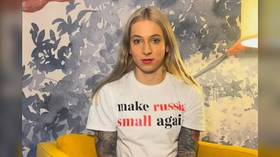 Athlete disqualified for ‘make Russia small again’ T-shirt