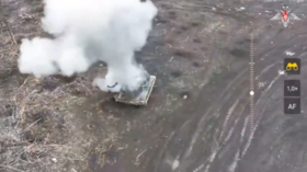 Russian drones torch Ukrainian tank – MOD VIDEO