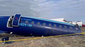 Azerbaijan airlines names preliminary cause in plane crash