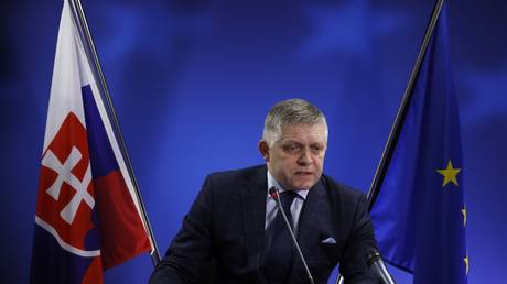 FILE PHOTO: Slovak Prime Minister Robert Fico.