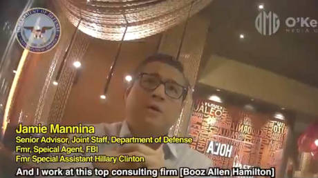 Screenshot from the hidden-camera video published by James O’Keefe.