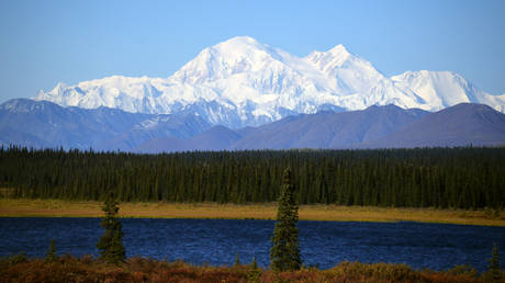 A view of Mt. McKinley in Denali National Park, Alaska, US.