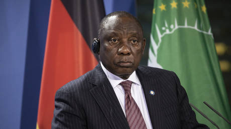 FILE PHOTO: South African President Cyril Ramaphosa.