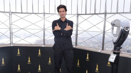 Jack Schlossberg visits The Empire State Building on September 17, 2024 in New York City.