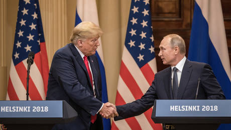 FILE PHOTO: US President Donald Trump and Russian President Vladimir Putin.