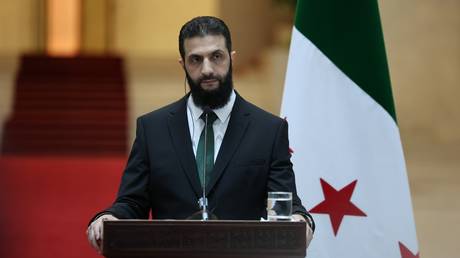 Leader of new Syrian administration Ahmed al-Sharaa.