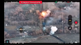 WATCH rare tank battle in Donbass