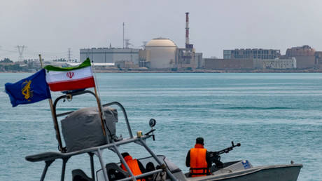 A view of the Bushehr nuclear power plant in the south of Iran, April 29, 2024.