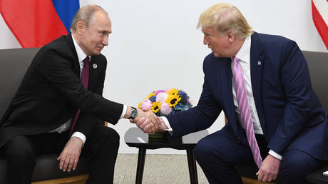 FILE PHOTO: Russian President Vladimir Putin and US President Donald Trump.