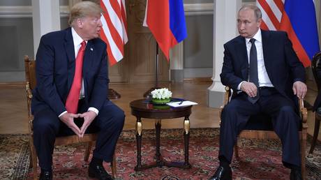 US President Donald Trump and Russian President Vladimir Putin.