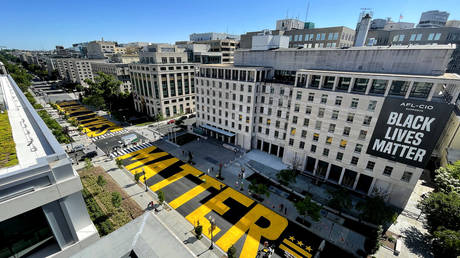 Washington may remove giant Black Lives Matter sign, says mayor