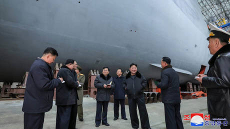 North Korea unveils submarine propelled by nuclear power