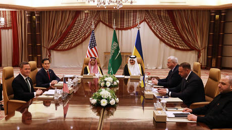 FILE PHOTO. US and Ukrainian delegations meet in Saudi Arabia