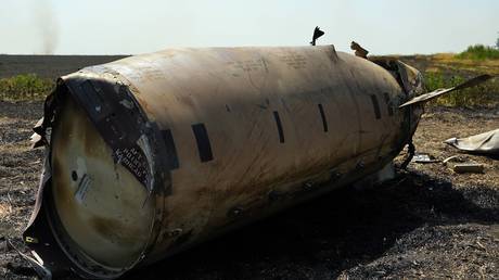 Debris of a US-made ATACMS missile shot down by air defenses in Russia's Lugansk People’s Republic.