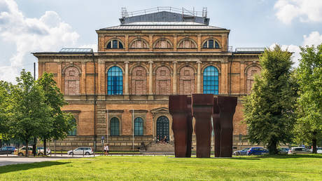 The Alte Pinakothek (Art Museum) building in Kunstareal, Munich, Germany, June 09, 2018.