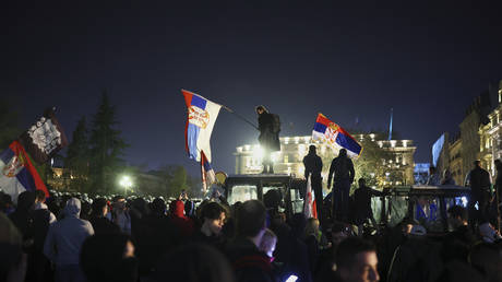 Serbian demonstrators allege police deployment of ‘acoustic weapons’