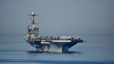 FILE PHOTO. The USS Harry S. Truman aircraft carrier.