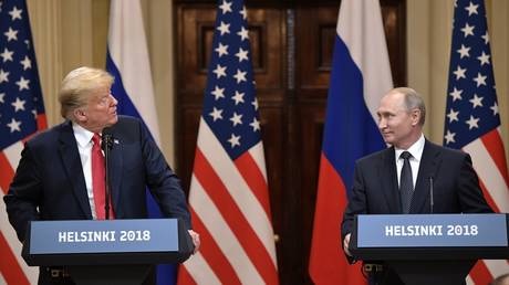 US President Donald Trump and Russian President Vladimir Putin.